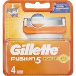 Сменные кассеты Gillette Fusion5 Power (4шт) - фото