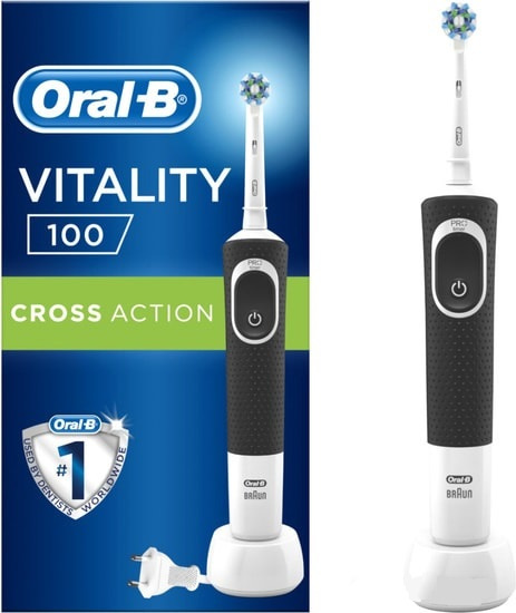 Электрическая зубнaя щеткa Braun Oral-B Vitality 100 Cross Action Black (D100.413.1)