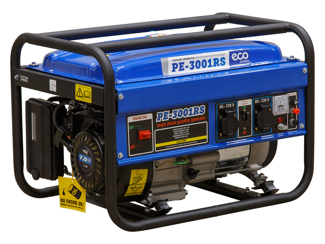 Генератор бензиновый ECO PE-3001RS (2.5 кВт, 230 В, бак 15.0 л, вес 36.5 кг) - фото3