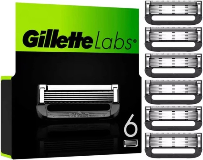 Сменные кассеты для бритья Gillette Labs (6 шт)