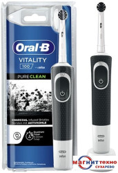 Электрическая зубная щетка Oral-B Vitality 100 PureClean D100.413.1 (черный/белый) 4210201391630 - фото