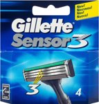 Сменные кассеты для бритья Gillette Sensor3 4 шт. - фото