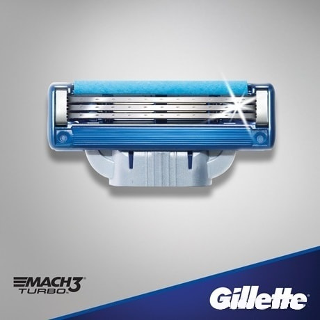 Сменные кассеты для бритья Gillette Mach3 Turbo (2 шт) - фото3