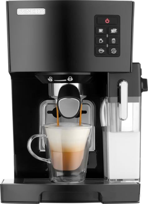 Рожковая помповая кофеварка Sencor SES 4050SS (черный) - фото8