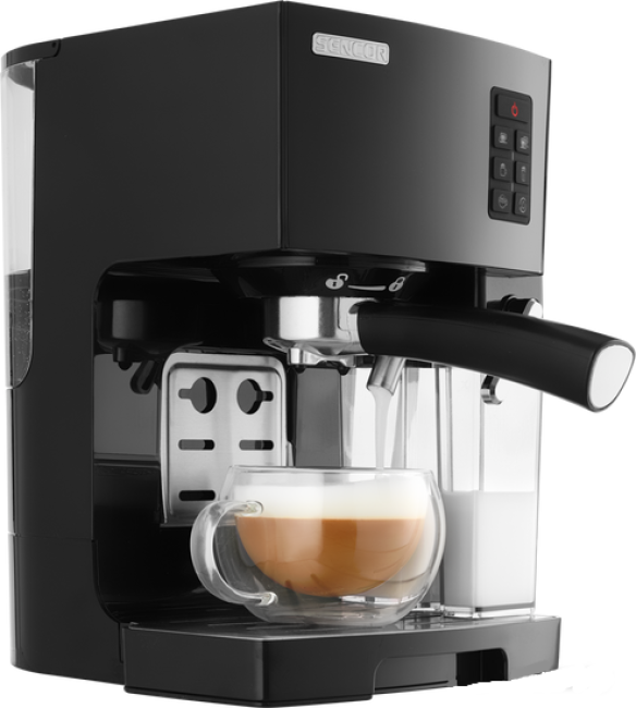 Рожковая помповая кофеварка Sencor SES 4050SS (черный) - фото3