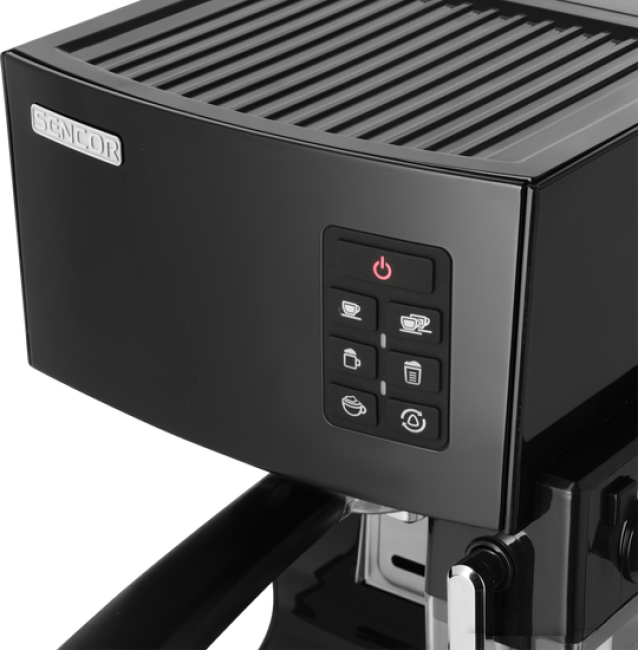 Рожковая помповая кофеварка Sencor SES 4050SS (черный) - фото6