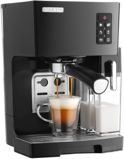 Рожковая помповая кофеварка Sencor SES 4050SS (черный) - фото4