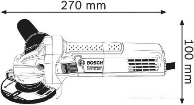 Угловая шлифмашина Bosch GWS 750 S Professional 0601394121 - фото3