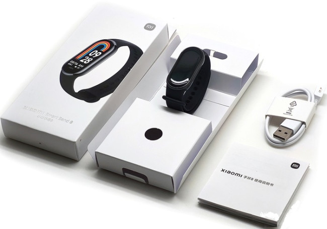 Фитнес-браслет Xiaomi Smart Band 8 (серый, с черным силиконовым ремешком, китайская версия) - фото4