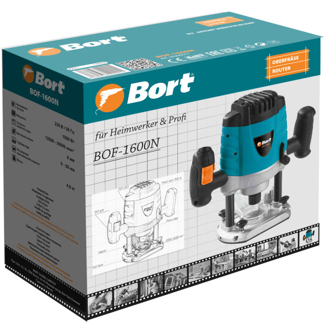 Вертикальный фрезер Bort BOF-1600N - фото6