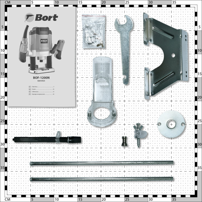 Вертикальный фрезер Bort BOF-1200N 93414721 - фото10