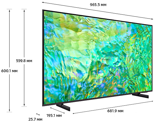 Телевизор Samsung Crystal UHD 4K CU8000 UE43CU8000UXRU - фото3