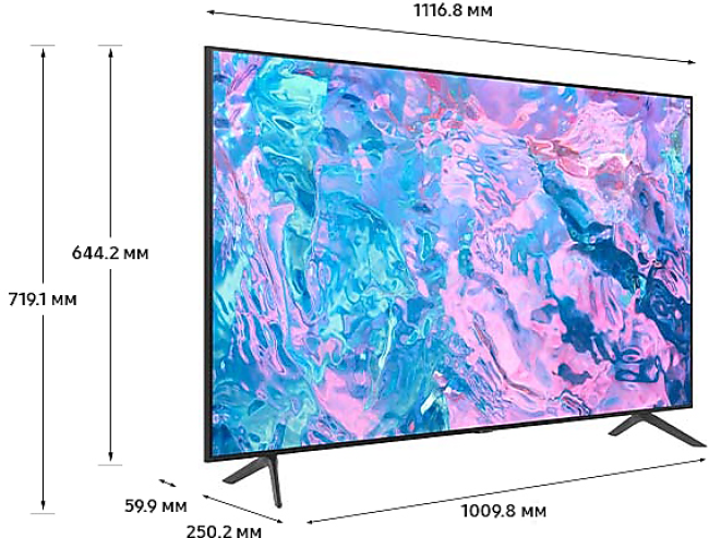 Телевизор Samsung Crystal UHD 4K CU7100 UE50CU7100UXRU - фото2