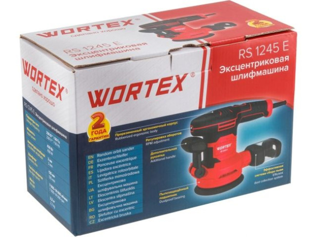 Эксцентриковая шлифмашина Wortex RS 1245 E 1333395 - фото8