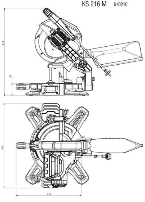 Торцовочная пила Metabo KS 216 M 610216000 - фото8