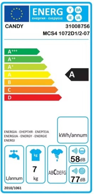Стиральная машина Candy MCS4 1072D1/2-07 - фото3