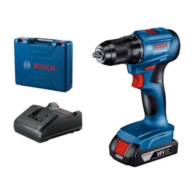 Дрель-шуруповерт Bosch GSR 185-LI Professional 06019K3000 (с 2-мя АКБ, кейс)