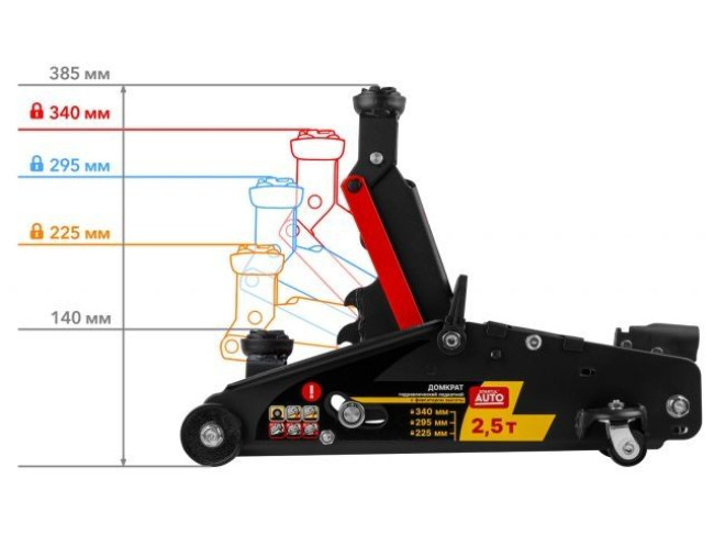 Подкатной домкрат Startul Auto ST8014-06 2.5т - фото2