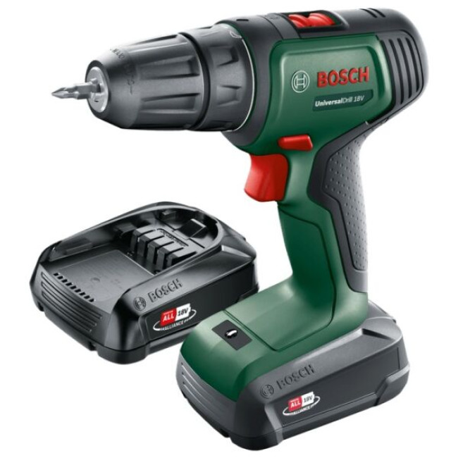 Дрель-шуруповерт Bosch UniversalDrill 18V 06039D4002 (с 2-мя АКБ, кейс) - фото2