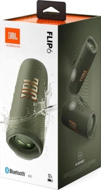 Беспроводная колонка JBL Flip 6 (зеленый) - фото6