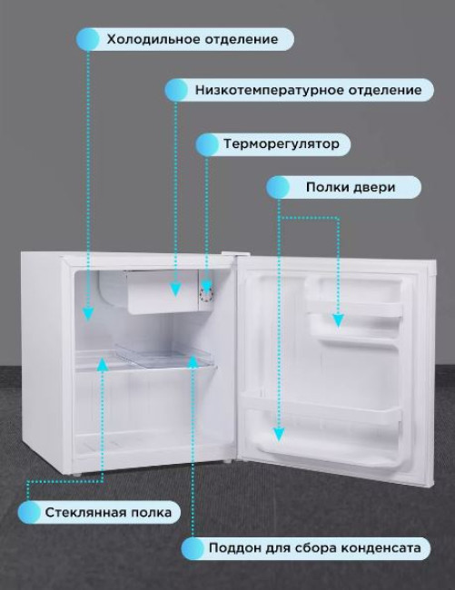 Холодильник маленький Мечта ХК50 50 л - фото5