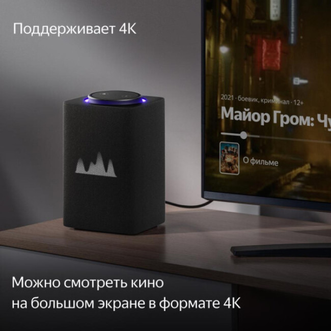 Умная колонка Яндекс Станция Макс (с хабом умного дома Zigbee, черный) - фото5