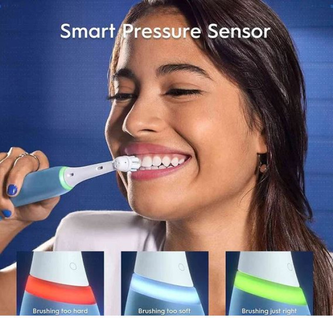 Электрическая зубная щетка Oral-B iO 4 My Way Ocean Blue + extra Brush IOG4K.2N6.1DK - фото3