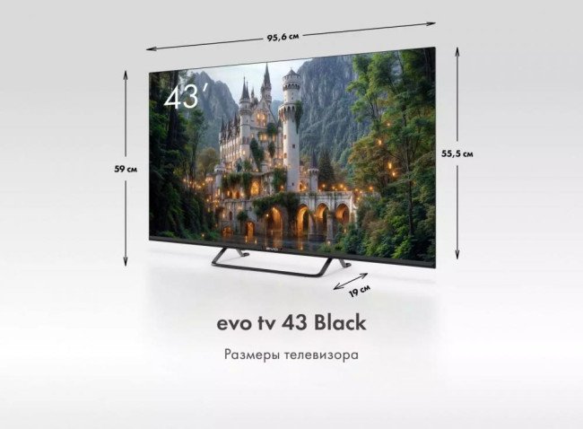 Телевизор EVO TV 43 BLACK - фото6