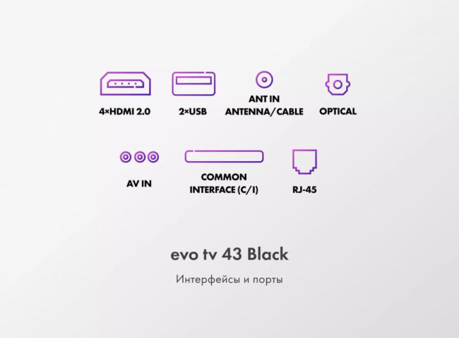Телевизор EVO TV 43 BLACK - фото8