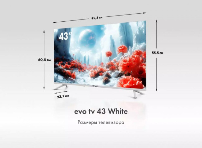 Телевизор EVO TV 43 WHITE - фото7