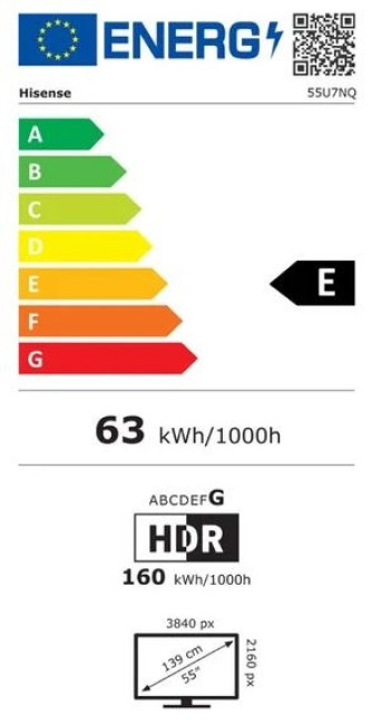 MiniLED телевизор Hisense 55U7NQ - фото4