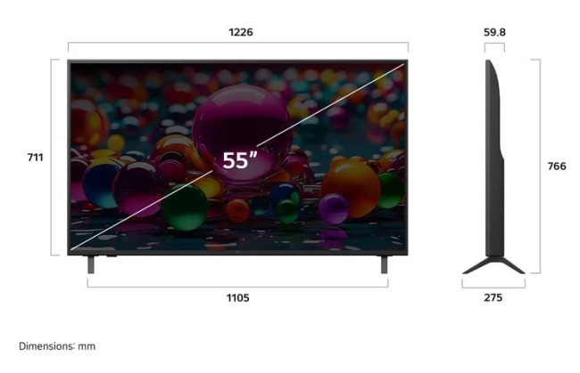 Телевизор LG UHD AI UA75 55UA75009LA - фото4