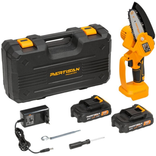 Аккумуляторная пила Partisan AS-2144 (с 2-мя АКБ, кейс) - фото6