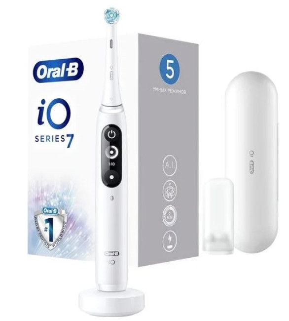 Электрическая зубная щетка Oral-B iO 7 (белый)