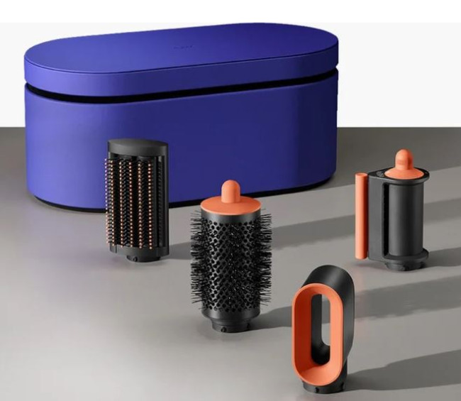 Фен-стайлер Dyson Airwrap Complete Long HS08 i.d. (с переходником на евровилку, синие румяна/топаз) - фото5