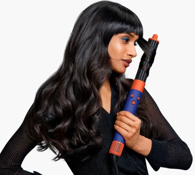 Фен-стайлер Dyson Airwrap Complete Long HS08 i.d. (с переходником на евровилку, синие румяна/топаз) - фото4