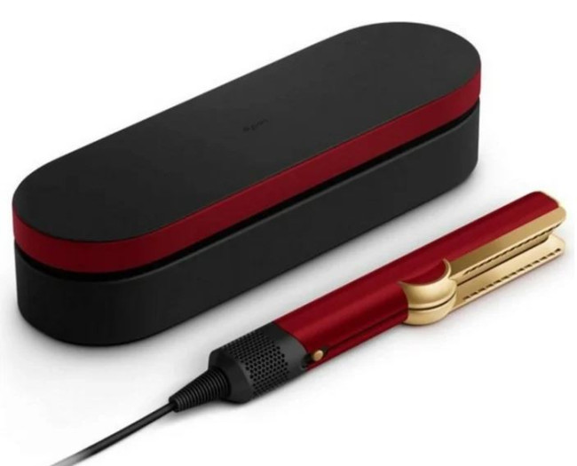 Выпрямитель Dyson Airstrait (с переходником на евровилку, красный бархат/золотой) - фото5