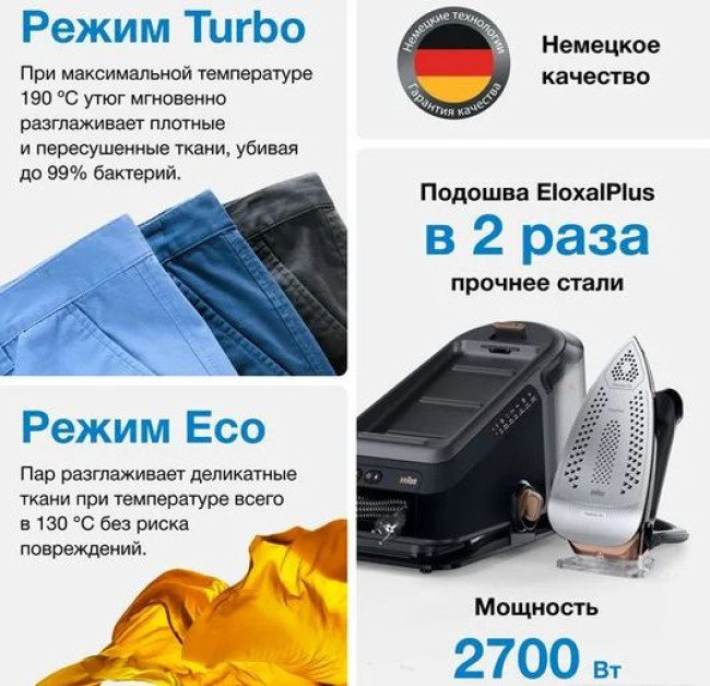 Утюг Braun CareStyle 7 Pro IS 7286 BK - фото7