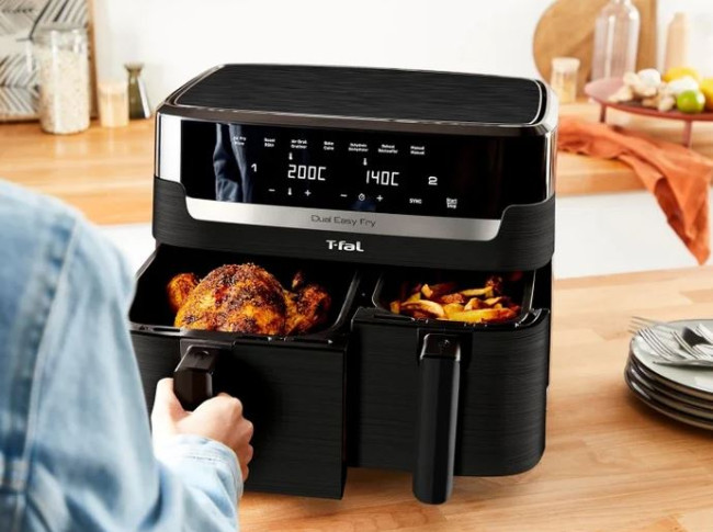 Аэрогриль (аэрофритюрница) Tefal Dual Fryer EY901810 - фото5