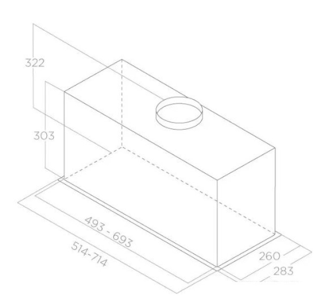 Кухонная вытяжка Elica Lane BL MAT/A/52 PRF0165830 - фото3