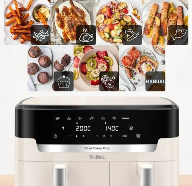 Аэрогриль (аэрофритюрница) Tefal Dual Easy Fry EY942AE0 - фото4