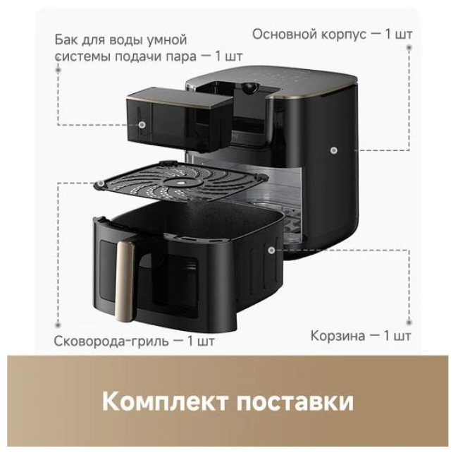 Аэрогриль (аэрофритюрница) Dreame Air Fryer AF30 (черный) - фото9