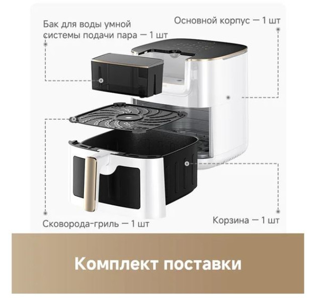 Аэрогриль (аэрофритюрница) Dreame Air Fryer AF30 (белый) - фото10