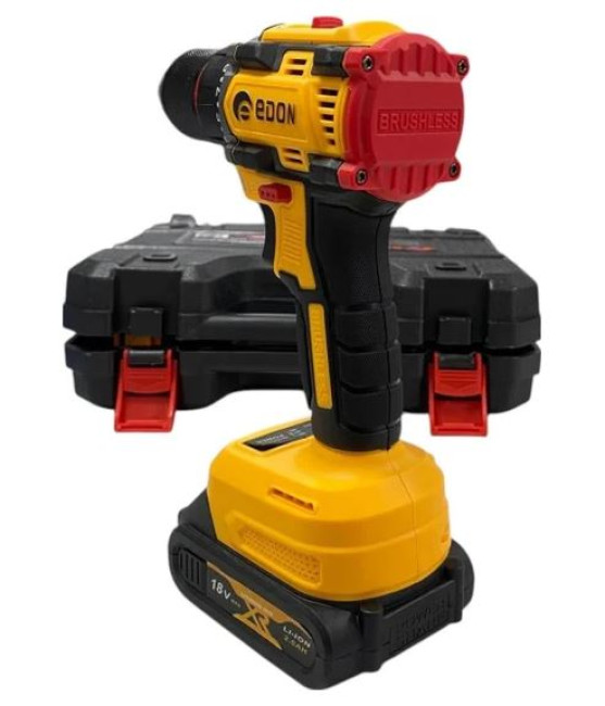 Дрель-шуруповерт Edon Pro AD-18BL (с 2-мя АКБ, кейс) - фото3