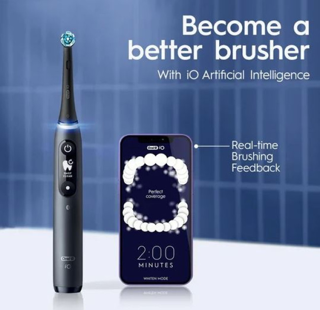 Электрическая зубная щетка Oral-B iO7 (magnetic blue sapphire) - фото5
