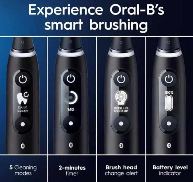 Электрическая зубная щетка Oral-B iO7 (magnetic blue sapphire) - фото4