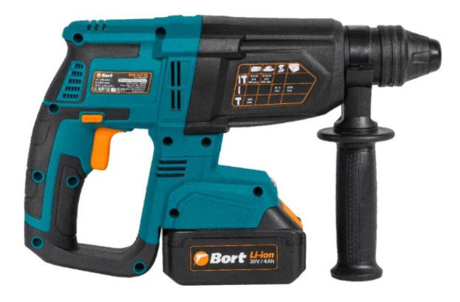 Перфоратор Bort BHD-20LI-BL (с 2-мя АКБ, кейс) - фото2