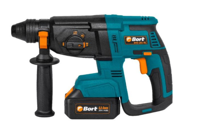 Перфоратор Bort BHD-20LI-BL (с 2-мя АКБ, кейс) - фото3