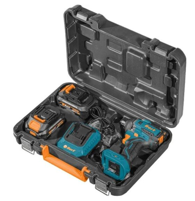 Гайковерт Bort BSR-21U 93418477 (с 2-мя АКБ, кейс) - фото7
