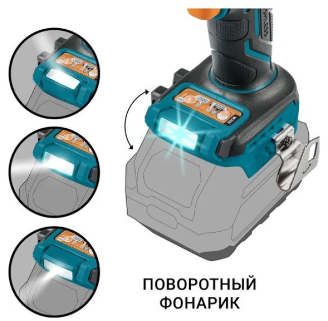 Ударная дрель-шуруповерт Bort BAB-21X 93414929 (без АКБ) - фото4
